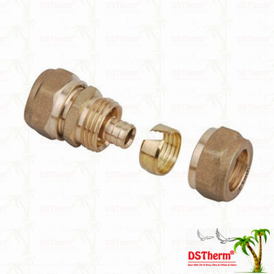 Het gelijke van de het Messingsmontage van Ingepaste Koppelingspex Messing Kleur Aangepast Logo Screw Fittings Middle Weight