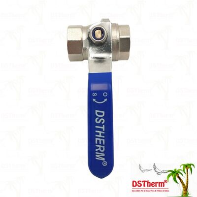 PN25 Messing Ball Valve Chroom-geplatte Ball Vrouwelijke x Vrouwelijke Full Port 1/2" ′′ 4