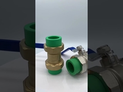 110 mm messing dubbele unie kogelkraan zwaarder type volledige boring