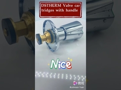 Ronde verchroomde handgreep van zinklegering voor messing ventielpatronen