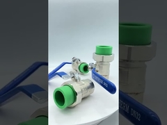 Vrouwelijke messing dubbele unie kogelkraan volledige maten snelle stroom