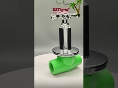 PPR-chroomgeplatte luxe kogelklep met kruishandgreep koper kern messing cartridge