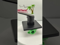 Driedimensionele vierkantpaneel Ppr zwart bekleed mixer douche klep mixklep