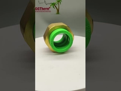 Groene Ppr Double Head Threaded Union Double Union Connector High Temperature Resistance