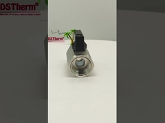 Nikkelgeplatte mini kogelklep voor loodgietersysteem 1/2