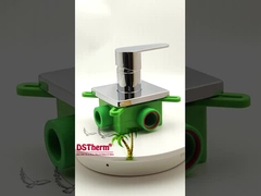 3 manieren Ppr Chroomgeplatte Mixer Douche Valve Met Vierkant Panel 20 25mm 2 In 1 Out