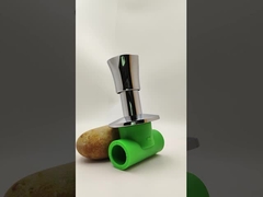 Ppr Verchroomde Stopkraan Met Antislip Handvat Voor Pijpleiding 20-40mm Aanpasbare Maat