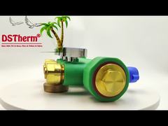 PPR-verdeelstukken met kogelkraan Warm & Koud Water Blauw 3-weg Verdeelstukken Aangepast Logo en Kleur 25mm