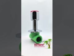 Ppr-chroomgeplatte stopklep met antidraaiend handvat laag onderhoud 20-32 mm aanpasbare grootte