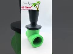 Ppr Zwart bekleed stopklep Messing klep kern Elektroforetische zwarte coating Op maat gemaakte maat