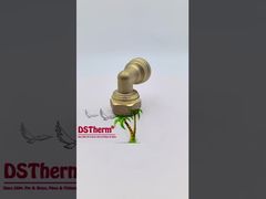 Vrouwelijke schroefdraad elleboog Pex messing fittingen Messing kleur Aangepast logo Schroef fittingen Middelzwaar