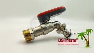 Bal-slabcocks met afsluitbaar handvat