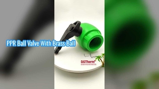 Duurzame PPR-kogelkraan met messing kogelzwaaihandgreep