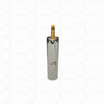 Chroomgeplatte klepcartridge met verlengslee 1/2" - 1" maat