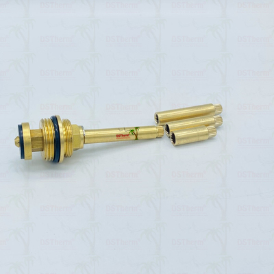 Chroomgeplatte klepcartridge met verlengslee 1/2" - 1" maat