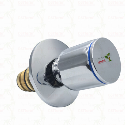 Ppr-chroomgeplatte stopklep met antidraaiend handvat laag onderhoud 20-32 mm aanpasbare grootte