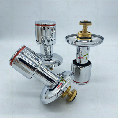 Ppr-chroomgeplatte stopklep met antidraaiend handvat laag onderhoud 20-32 mm aanpasbare grootte