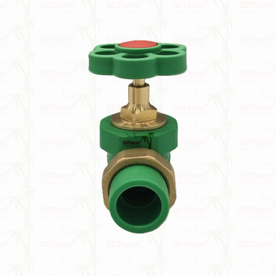 PPR Double Union Ball Valve Exposed Installation Corrosion-Resistant Op maat gemaakte grootte