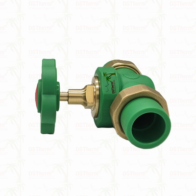 PPR Double Union Ball Valve Exposed Installation Corrosion-Resistant Op maat gemaakte grootte
