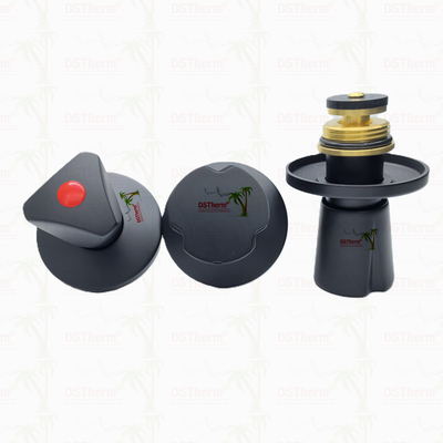 Triangle Handle Stop Valve Top Part Messing Cartridge Zwart bekleed Valve Verborgen Valve Cartridge Global Valve Cartridge