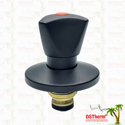 Triangle Handle Stop Valve Top Part Messing Cartridge Zwart bekleed Valve Verborgen Valve Cartridge Global Valve Cartridge
