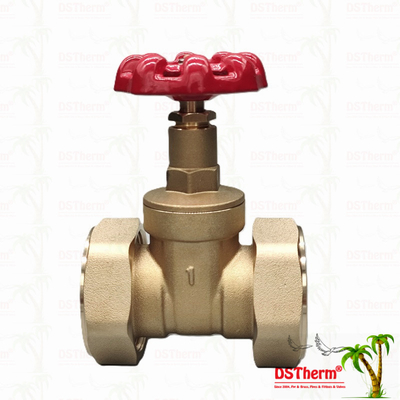 Messing Union Gate Valve met rode gietijzeren handvat High-Flow 1/2 "-4" maat