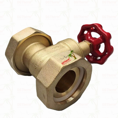 Messing Union Gate Valve met rode gietijzeren handvat High-Flow 1/2 "-4" maat