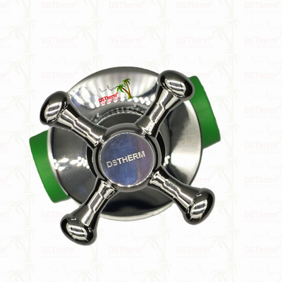 PPR-chroomgeplatte luxe kogelklep met kruishandgreep koper kern messing cartridge