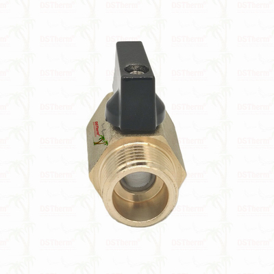 Messing vrouwelijke en mannelijke mini-balklep voor loodgietersysteem 1/2'' corrosiebestendigheid