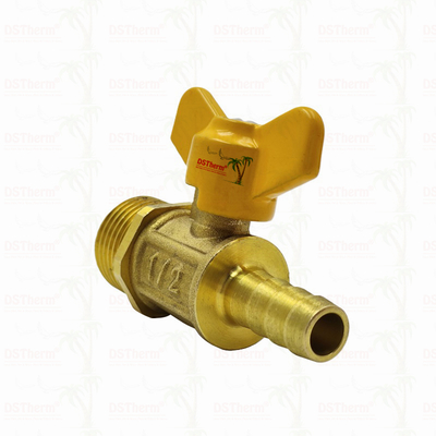 Mannelijke draad vlinder handvat Messing gas klep gas klep gas balk klep op maat