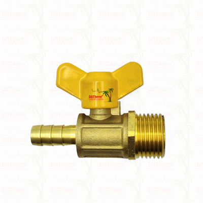 Mannelijke draad vlinder handvat Messing gas klep gas klep gas balk klep op maat