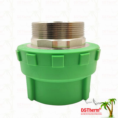 PPR Manchetkoppeling met mannelijke schroefdraad Kunststof PPR Buisfittingen 75*2 1/2" Aangepaste maat