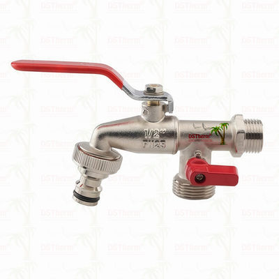 Medium Classic Universal Double Outlet Bibcocks Messing kraan Messing kraan 1/2"*3/4"*3/4"-1"*3/4"*3/4"