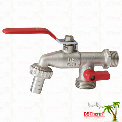 Medium Classic Universal Double Outlet Bibcocks Messing kraan Messing kraan 1/2"*3/4"*3/4"-1"*3/4"*3/4"