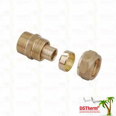 Het gelijke van de het Messingsmontage van Ingepaste Koppelingspex Messing Kleur Aangepast Logo Screw Fittings Middle Weight