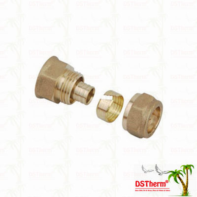 Het gelijke van de het Messingsmontage van Ingepaste Koppelingspex Messing Kleur Aangepast Logo Screw Fittings Middle Weight