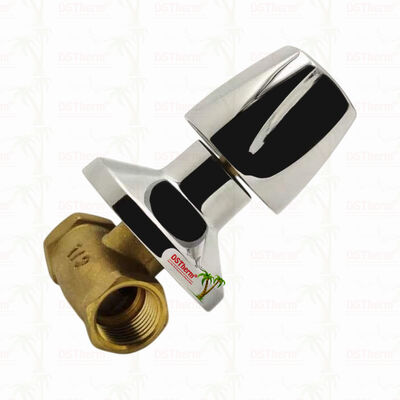 Chroomgeplatte Messing Stop Valve Global Valve Zuid-Amerikaanse stijl A 1/2 "-1"