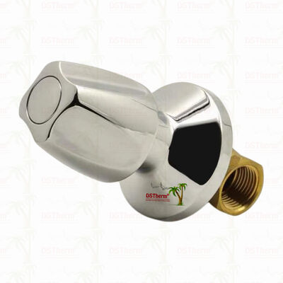 Chroomgeplatte Messing Stop Valve Global Valve Zuid-Amerikaanse stijl A 1/2 "-1"