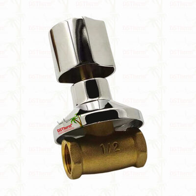 Verchroomde messing afsluiter Globale klep Zuid-Amerikaanse stijl B 1/2"-1"