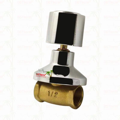 Verchroomde messing afsluiter Globale klep Zuid-Amerikaanse stijl B 1/2"-1"