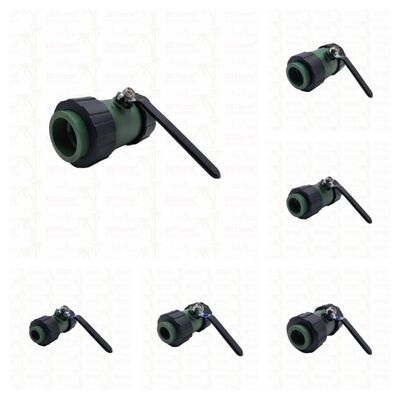 PPR Kogelkraan met Dubbele Union met Messing Kogel IJzeren Handvat 20-63MM Aangepast LOGO