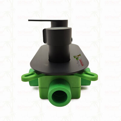 PPR 5 Ways zwart bekleed mixer douche klep voor temperatuur en stroomregeling