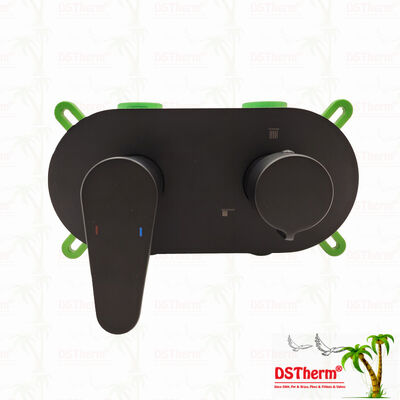 PPR 5 Ways zwart bekleed mixer douche klep voor temperatuur en stroomregeling