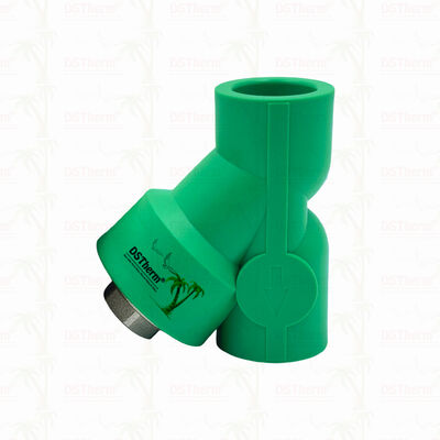 PPR strainer klep PN25 Compact Y-vorm filter klep 20 ∼32 mm voor water systemen