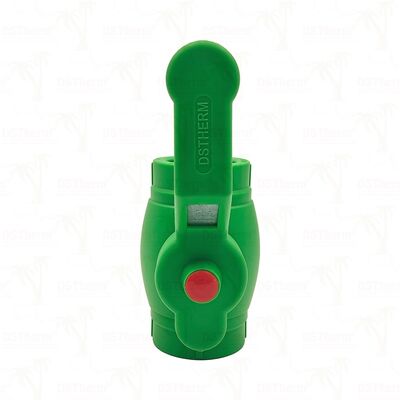 PPRCT-balklep PPR-klep van koper met ijzeren handvat PN25 20-63 mm Aanpasbaar
