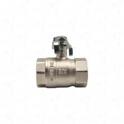 PN25 Messing Ball Valve Chroom-geplatte Ball Vrouwelijke x Vrouwelijke Full Port 1/2" ′′ 4
