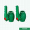 Vlotte Plastic het HandvatKogelklep van de Oppervlakte Groene Kleur met de Hoge Stroom van de Messingsbal