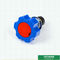 Blauw ABS van Kleuren Plastic Ppr Handvat voor Sluitklep Hoogste Delen met Messingspatronen
