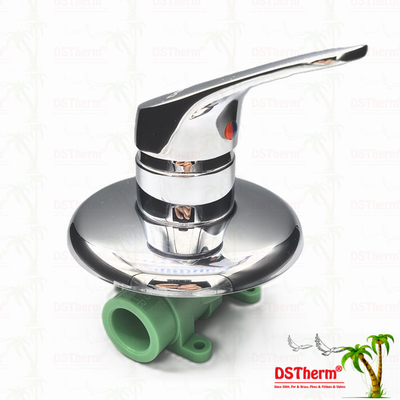 Drie-weg rond paneel Ppr Mixer Douche Valve Koud Warm Water Balance Valve