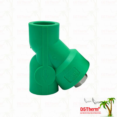 PPR strainer klep PN25 Compact Y-vorm filter klep 20 ∼32 mm voor water systemen